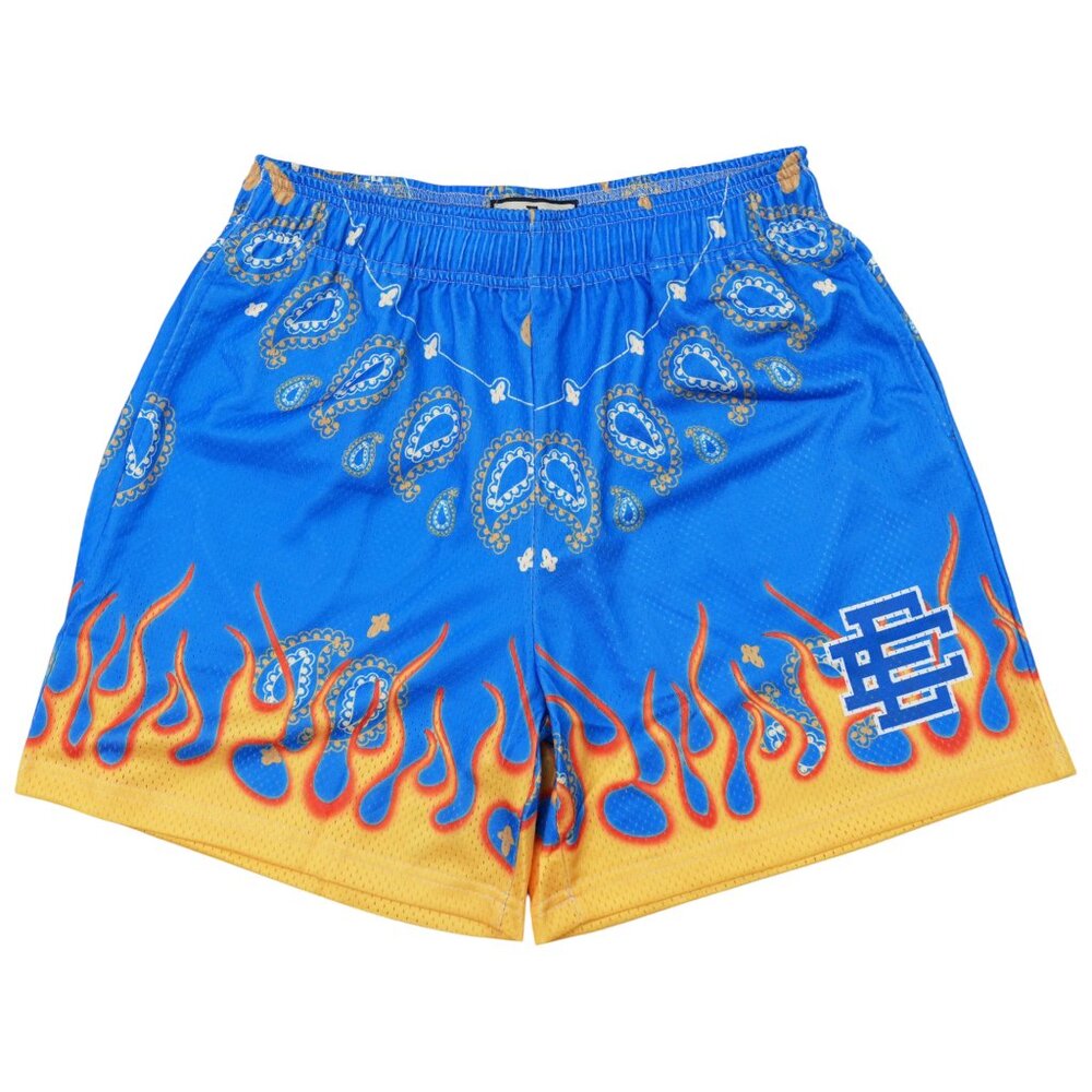 Eric Emanuel EE Basic Shorts Blue Paisley Flame